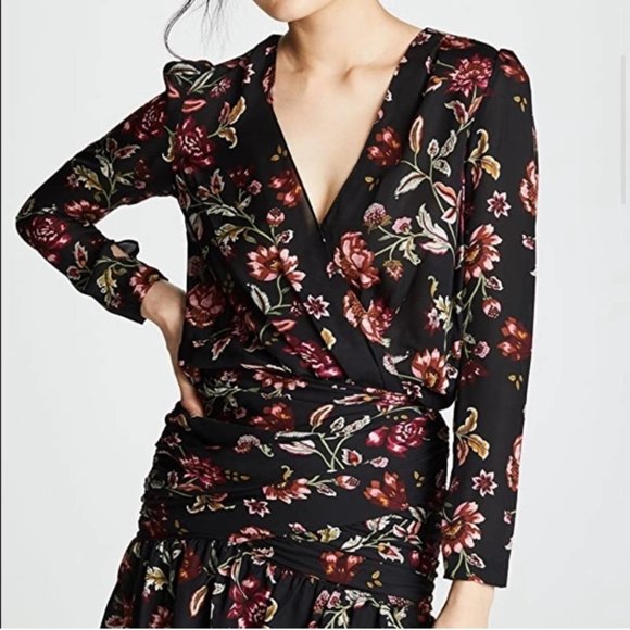 A.L.C. Silk Floral Mini Dress - Picture 3 of 8